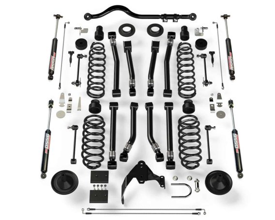 Fits Jeep JK 2 Door 4 " Lift Suspension System w/ 8 Alpine Flexarms Track Bar