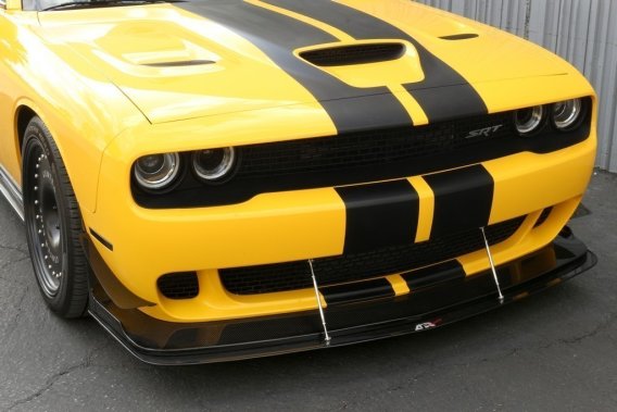 APR Performance Carbon Fiber Wind Splitter With Rods fits 2015-up Dodge Challenger Hellcat