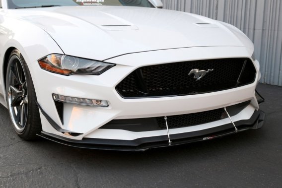 APR Performance Carbon Fiber Wind Splitter With Rods fits 2018-up Mustang W/O Performance Package