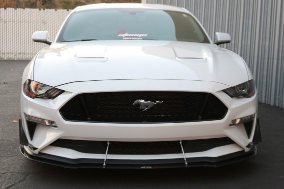 APR Performance Carbon Fiber Wind Splitter With Rods fits 2018-up Mustang W/O Performance Package