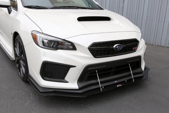 APR Performance Carbon Fiber Wind Splitter With Rods fits 2018-2021 Subaru WRX/STI W/Factory Lip