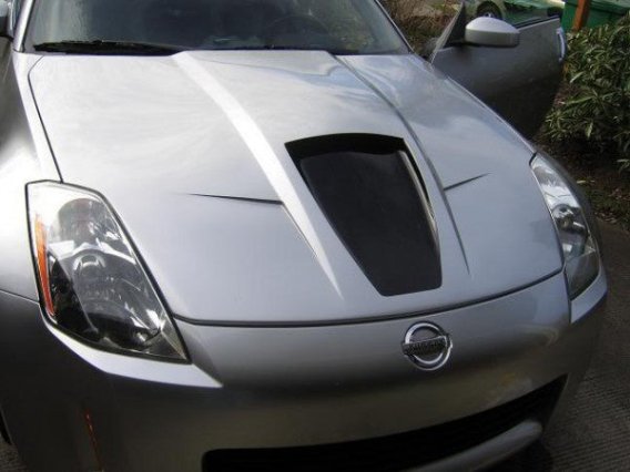 2003-2006 Nissan 350Z [Z33] Power Hood [Fiberglass Series 2] - 1035008 Stillen Exterior Styling