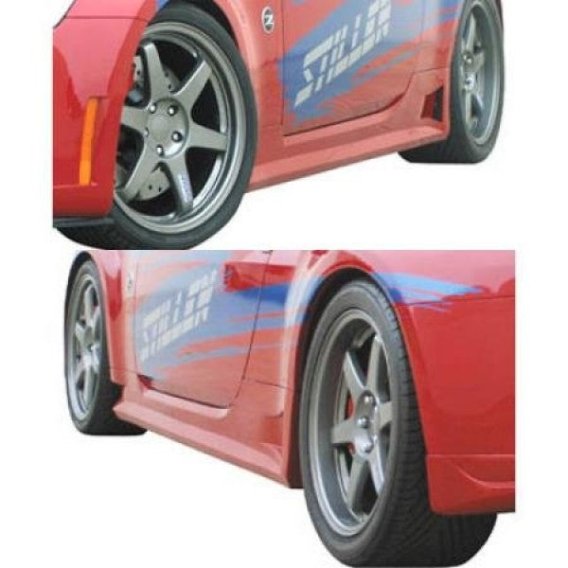 2003-2008 Nissan 350Z [Z33] 4-Piece Body Kit [Series 3 Skirts w/ Series 2 Front Fascia] - 1035010...