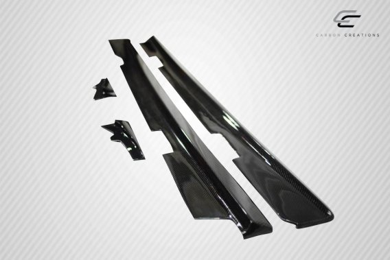 Carbon Creations 108409 GT500 Side Skirt Splitters for 2005-2013 C6 Corvette