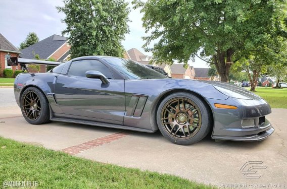 Carbon Creations 108409 GT500 Side Skirt Splitters for 2005-2013 C6 Corvette