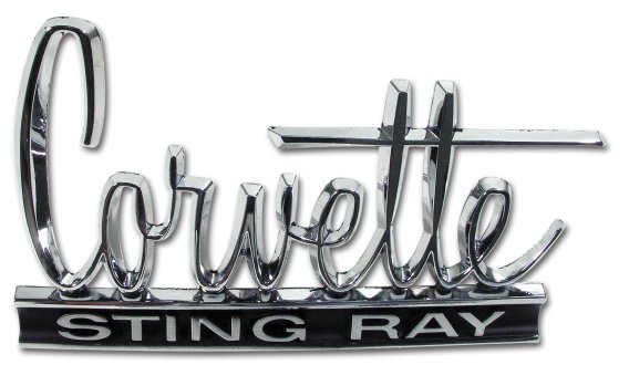 C2 1966-1967 Corvette Stingray Emblem Premium