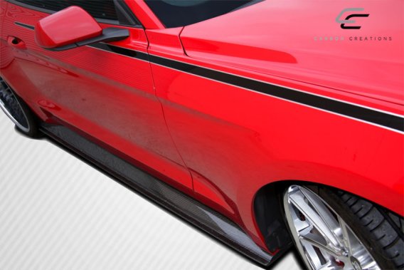 Carbon Creations 112249 GT Concept Side Skirt Rocker Panels for 2015-2023 Ford Mustang