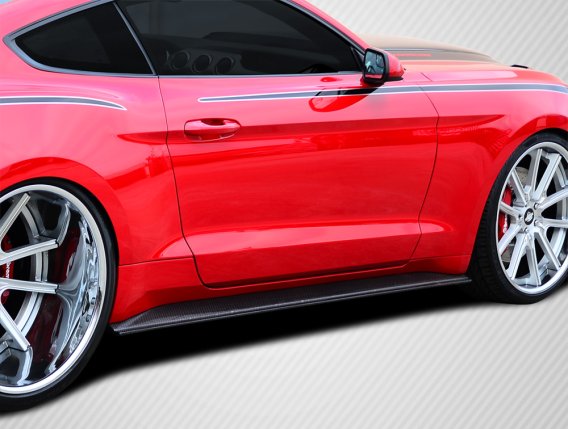 Carbon Creations 112249 GT Concept Side Skirt Rocker Panels for 2015-2023 Ford Mustang