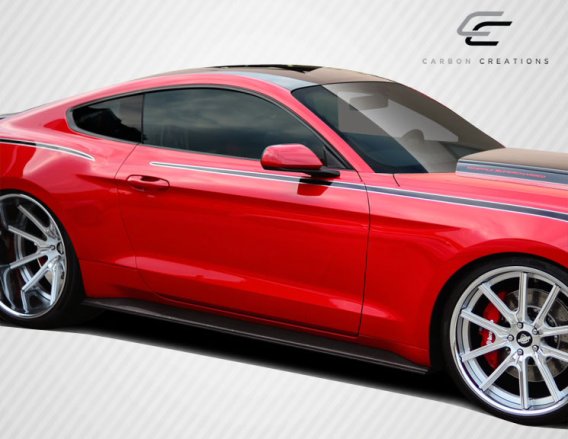 Carbon Creations 112249 GT Concept Side Skirt Rocker Panels for 2015-2023 Ford Mustang