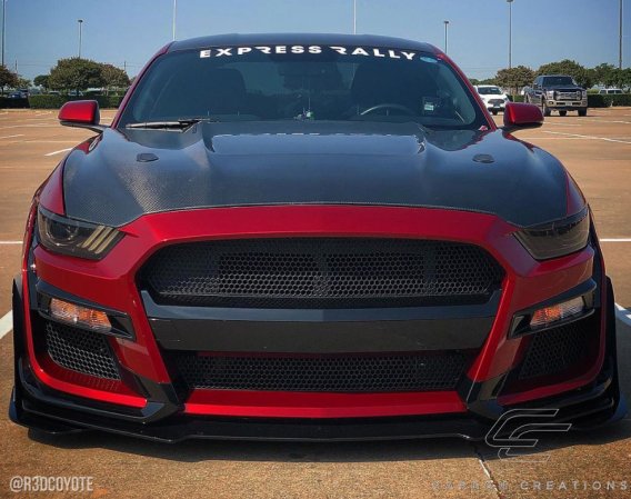 Carbon Creations 112734 GT350 Look Hood for 2015-2017 Ford Mustang