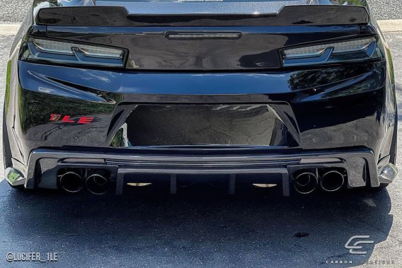 Carbon Creations 113050 Grid Rear Diffuser for 2016-2018 Chevrolet Camaro