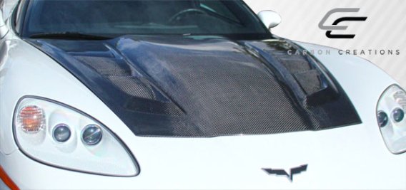 Carbon Creations 113127 DriTech H-Design Hood for 2005-2013 C6 Corvette