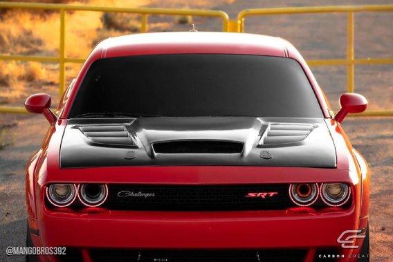 Carbon Creations 113490 Viper Look Hood for 2008-2023 Dodge Challenger