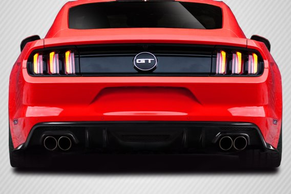 Carbon Creations 115535 KT Style Rear Diffuser for 2015-2017 Ford Mustang