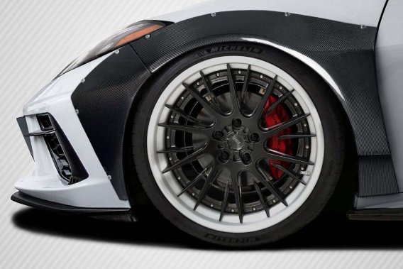 Carbon Creations 117911 Gran Veloce Wide Body Front Fender Flares for 2020-2024 C8 Corvette