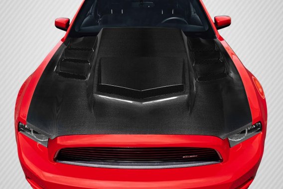 Carbon Creations 118126 Interceptor Hood for 2013-2014 Ford Mustang