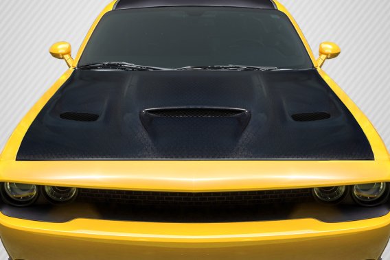 Carbon Creations 119204 Geo6ix Dritech Hellcat Look Hood for 2008-2023 Dodge Challenger