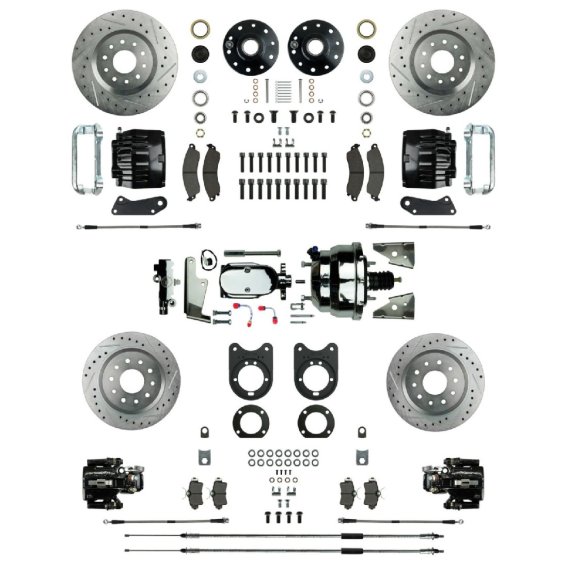 1964-1971 Oldsmobile 442 Front and Rear Brake Conversion Kit The Right Stuff AFXDC51CSX