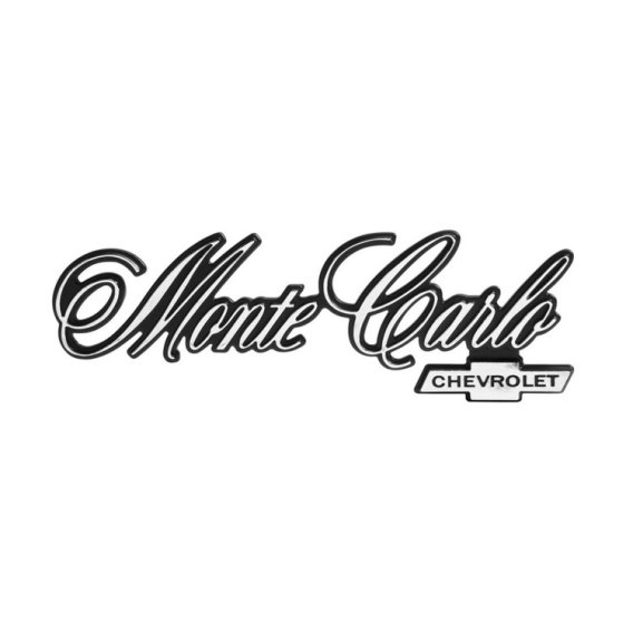 1976-1977 Monte Carlo and Chevrolet Rear Panel Emblem, Sold as Each