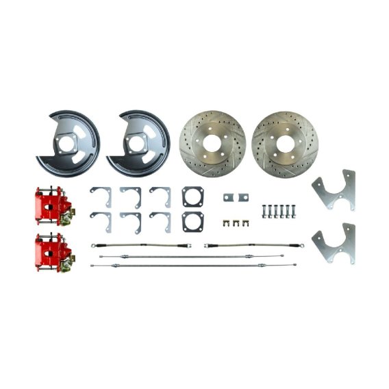 1968-1968 Chevrolet Chevy II Rear Brake Conversion Kit The Right Stuff AFXRD05Z