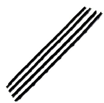 1964 El Camino Replacement Window Felts Whiskers Kit (4pcs)