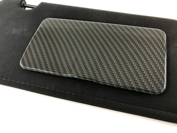 C6 Corvette Sun Visor Vanity Mirror Cover With Hydro Carbon Finish