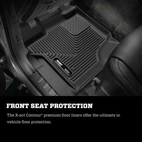 2009-2018 Dodge Ram Crew Cab Husky 99001 Front 2nd Row Black Floor Liners