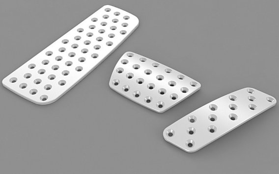 2010-2015 Camaro Aluminum Racing Style Pedal Covers