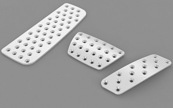 2010-2015 Camaro Aluminum Racing Style Pedal Covers