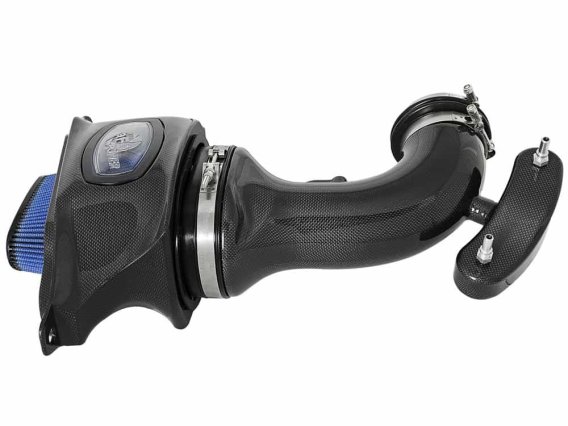 C7 Corvette aFe POWER Momentum Cold Air Intake System Carbon Fiber