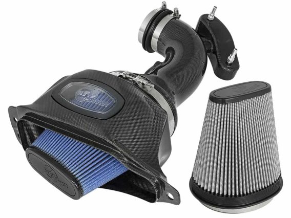 C7 Corvette aFe POWER Momentum Cold Air Intake System Carbon Fiber 52-74201-C