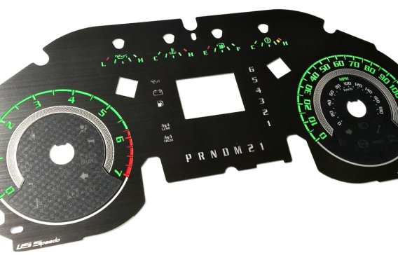 2015-2019 Ford F150 XLT Stainless Edt US Speedo Custom Gauge Face