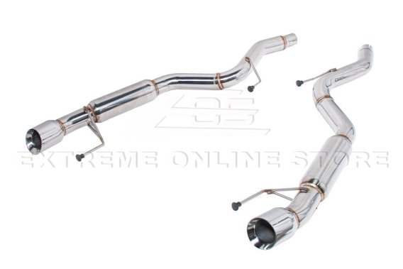 2015-2023 Ford Mustang 2.3L Ecoboost 3.7L Extreme Muffler 4" Axle Back Exhaust 