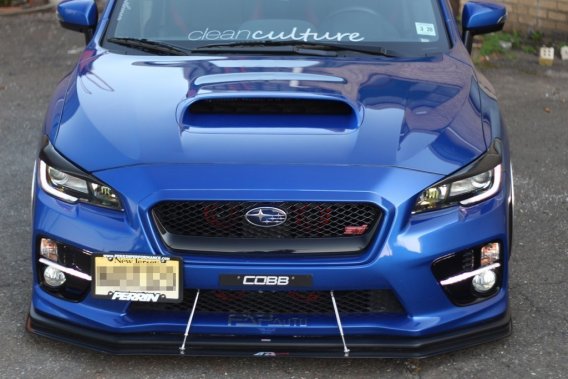 APR Performance Carbon Fiber Wind Splitter With Rods fits 2015-2017 Subaru WRX/STI W/Factory Lip