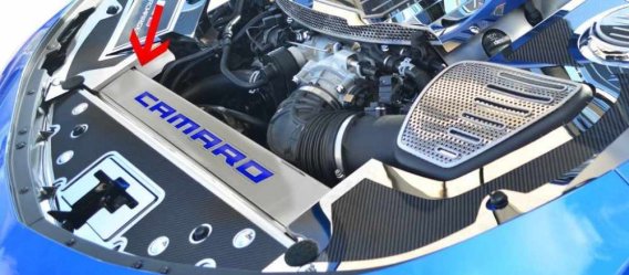 2016-2023 6th Generation Camaro Illuminated Carbon Fiber Front Header Plate