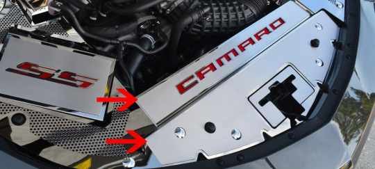 2016-2023 6th Generation Camaro Illuminated Stainless Front Header Plate