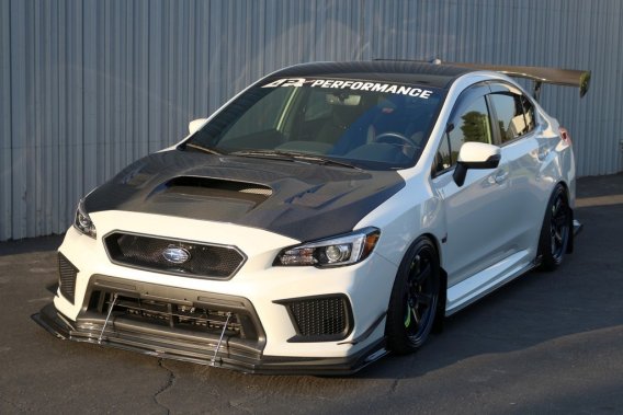 APR Performance Carbon Fiber Wind Splitter With Rods fits 2018-up Subaru WRX/STI W/APR Airdam