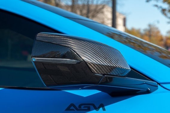 2020-2024 Corvette C8 AGM Carbon Fiber Mirror Caps