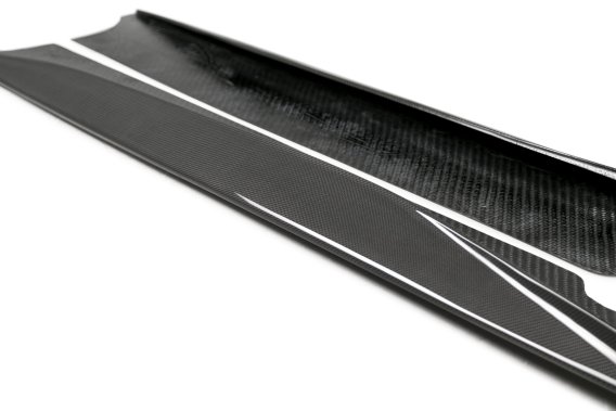 2020-2024 C8 Corvette Z51 Side Skirt Extensions - Carbon Fiber