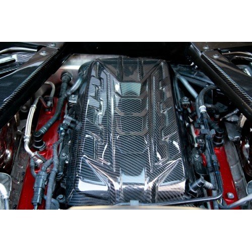 2020-2024 Corvette C8 Carbon Fiber Engine Cover Package