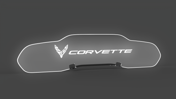 2020-2024 Corvette C8 WindRestrictor Glow Plate - Image and Color Choice