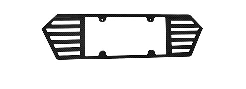 2020-2024 Corvette C8 Hydro Carbon Fiber Billet Machined License Plate Frame