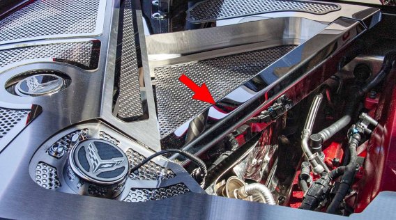 2020-2024 Corvette C8 Rear Crossmember Covers Top Plate 2pc - Stainless Steel - Choose Finish