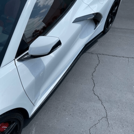 2020-2024 Corvette C8 ZL1 Addons Side Skirt Extensions