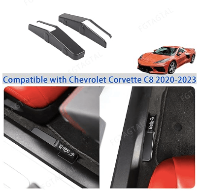 2020-2024 Corvette C8 Carbon Fiber Manual Door Open Emergency Release Covers