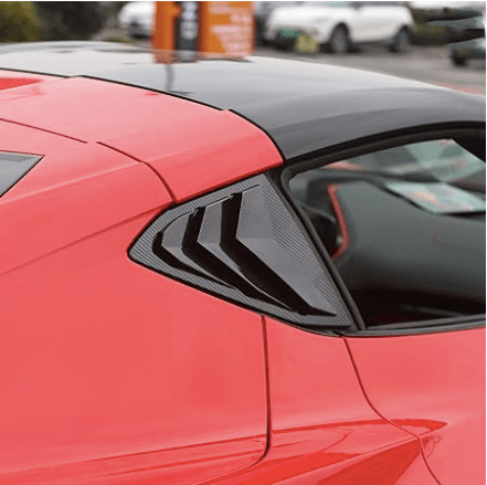 2020-2024 Corvette C8 Carbon Fiber Side Window Louvers