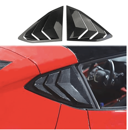 2020-2024 Corvette C8 Carbon Fiber Side Window Louvers