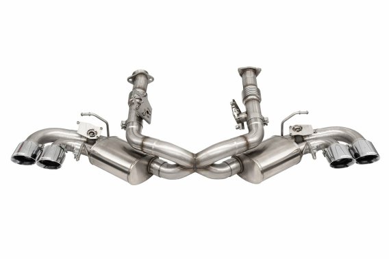 2020-2023 C8 Corvette Corsa 3" Valved Cat Back Exhaust System w/Quad Tips