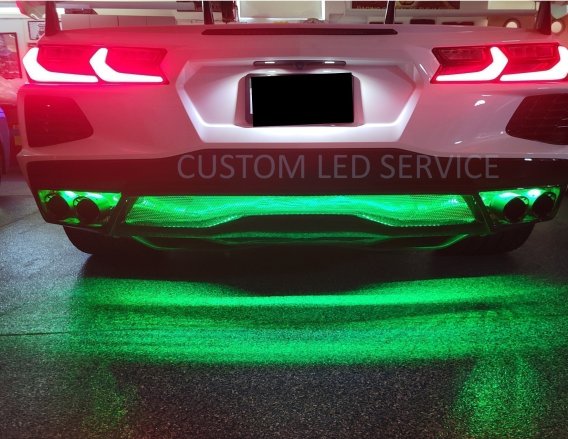 2020-2023 C8 Corvette Custom LED Add On Rear Fascia RGB LED Kit