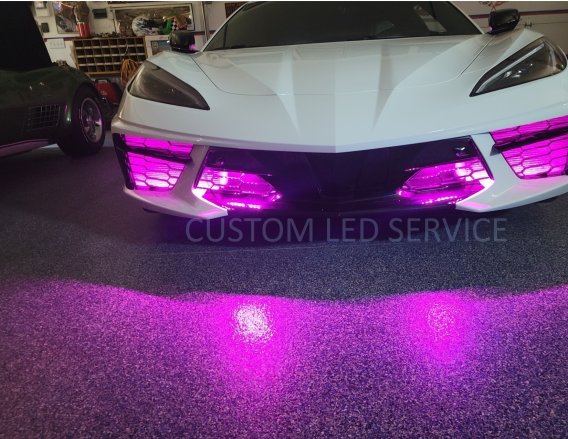 2020-2023 C8 Corvette Custom LED Add On Front Grille RGB LED Kit